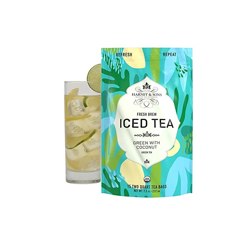Harney & Sons Organic Green with Coconut, Fresh Brew Iced