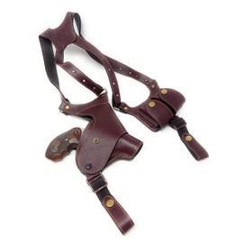 Cardini Leather Premium Shoulder Holsters for Concealed Carry, S&W J Frame Holster, for Taurus 605 Holster, 642 airweight Holster, 38 Special Holster