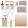 XLHOMO XLHOMO Bathroom Accessory SetCBathroom Sets with Shower Curtain and