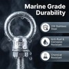 Heavy Duty 316 Stainless Steel Shoulder Eye Bolts 4 Pack,