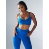 Savage X, Womens, Curve Alert Medium-Impact Sports Bra, Basically Blue,