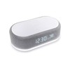【6-in-1】 Digital Alarm Clock with 15W Fast Wireless Charging, Bluetooth
