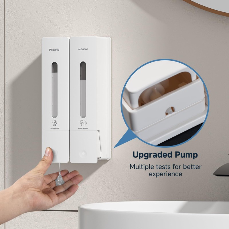 1984 Shampoo and Conditioner Dispenser Wall Mount Shower Dispenser 2