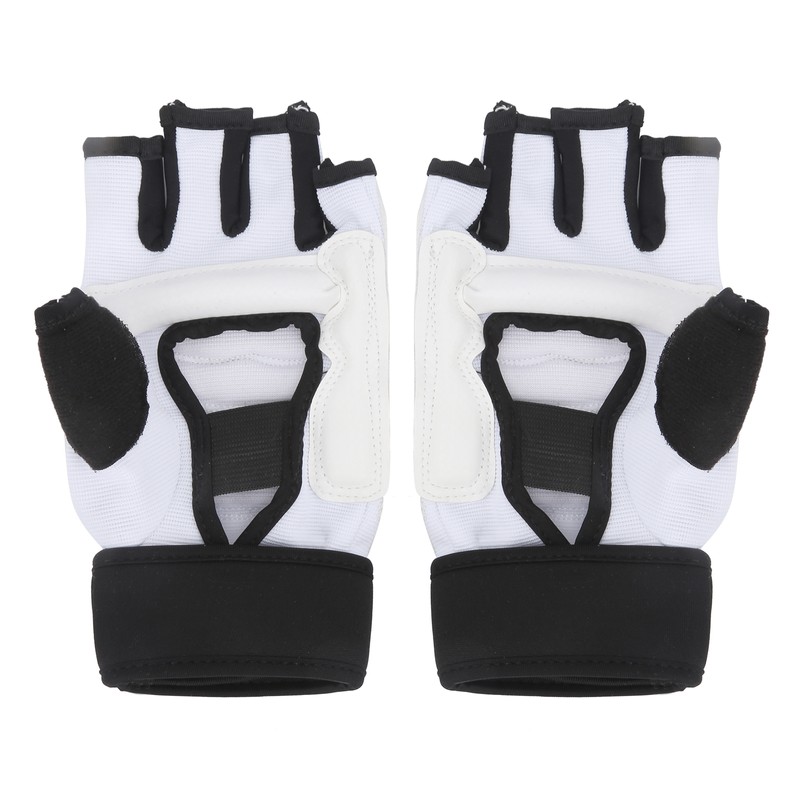 1 Pair 180‑185mm Half Finger Punch Bag Training Gloves Boxing