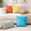 Sungeek Set of 2 Corduroy Striped Soft Cushion Covers Boho