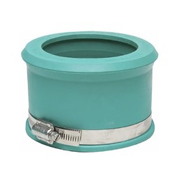 Fernco PQS-6 QwikSeal Coupling for Lateral Connection to Concrete, Clay, Solid Wall Plastic or Corrugated Plastic Pipe