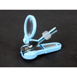 Bandwagon Nail Clipper w/Magnifier, Built In File, Catch Tray, Babies, Toddlers, Seniors