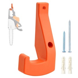 ELECTRAPICK Chainsaw and Chainsaw Wall Mount, Device Holder for Stihl Poulan and Poulan Pro, Husqvarna. Chainsaw Holder, Chainsaw Accessories, Angle Grinder Holder (Orange)