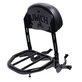 JMCHstore Backrest Cargo Rack for Coleman CT200UEX Mini bike 196cc, Adjustable Sissy Bar for Axis M200 Viper Hisun 200-3 200cc Trail bike Cushion Luggage parts