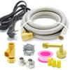 TT FLEX Universal Dishwasher Installation Kit,12 Ft Stainless Steel Dishwasher