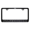 Jeep Rubicon Black Coated Metal License Plate Frame with Exposed