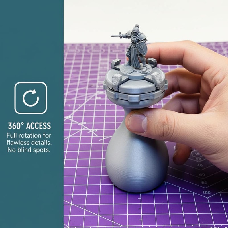Mini Paint Handle, Model Hand Painting Holder for Miniautres Warhammer