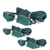 Leymays Green Extension Cord 6 FT - 2 Prong Outdoor