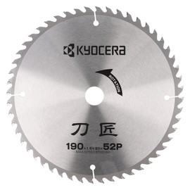 Kyocera Former Ryobi Swordsmith Chip Saw, 4911502, Saw Blade Outer Diameter 7.5 inches (190 mm), Inner Diameter 0.8 inches (20 mm), Number of Blades: 52. By setting the rake angle at 23°, the material