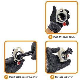 Zip Ties Organizer Holder - Light Cable Cable Tie Holder Zip Ties Holder for Tool Belt Automatic Zip Ties Holder Keeper Multi-Purpose and Reusable Zip Tie Organizers, Cable and Wire Management