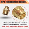 Brass 3/4” x 1/2” NPT Male Threaded Reducing Nipple Pipe