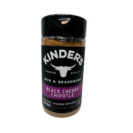 Kinder's Premium Quality Black Cherry Chipotle BBQ Grilling Rub & Seasoning, 6 oz Bottle