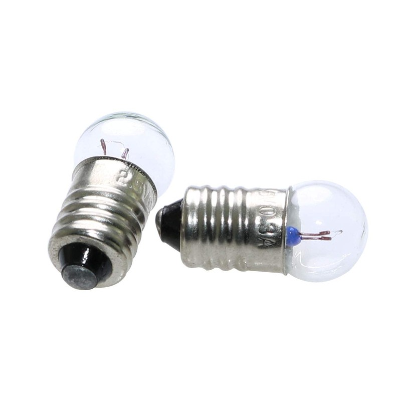 MEETOOT 10pcs E10 Mini Light Bulbs 2.5V 0.3A Physical Electrical