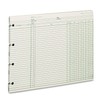 Wilson Jones Ledger Paper, Balance Ledger, 9-1/4" x 11-7/8", Green,