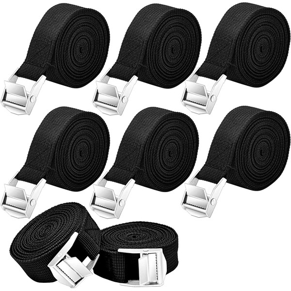 Dacitiery 8 PCS Ratchet Tie down Straps, 1m X 25mm