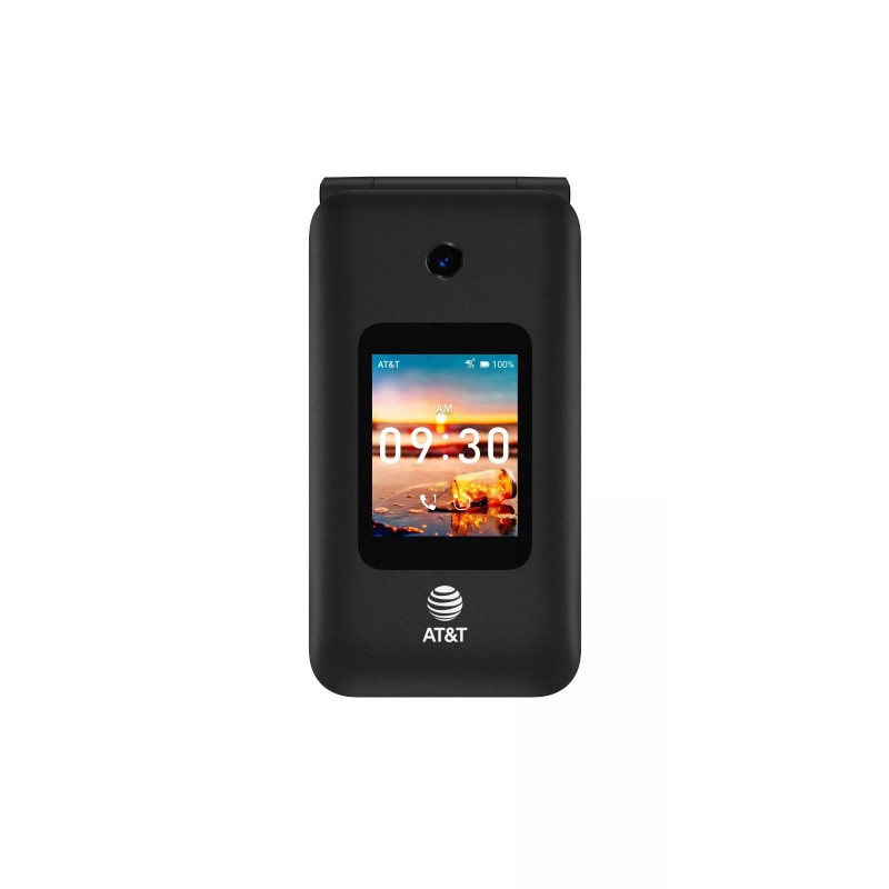 Alcatel U102AA Cingular Flip IV 2.8" 4GB I Black 4G-LTE