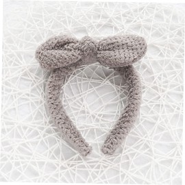 OATIPHO 4Pcs Plush Ear Hair Hoops for Face Washing Makeup Accessories Lightweight Durable for Spa Skincare and Fun Photo Props Grey Pink and White