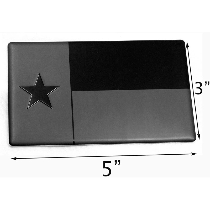 Texas State Metal Flag Auto Emblem for Cars Trucks (5"x3",