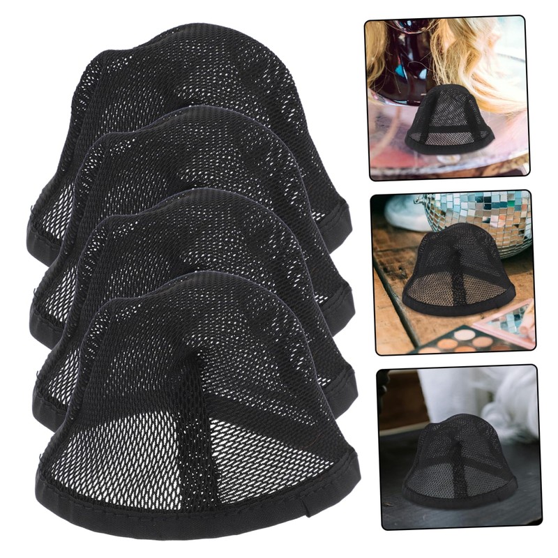 PACKOVE 10pcs Stretchable Mesh Wigs Caps for Men and Women
