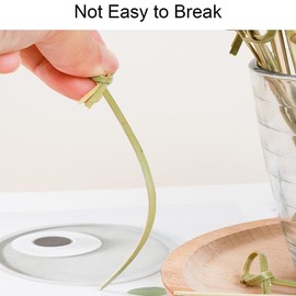 ZHjuju Cocktail Skewers, Pack of 100 Finger Food Skewers, Wooden Skewers, Bamboo Knotted Finger Food, Organic Bamboo Cocktail Skewers for Parties, Canapes, Catering, Barbecue, Wedding, Crafts