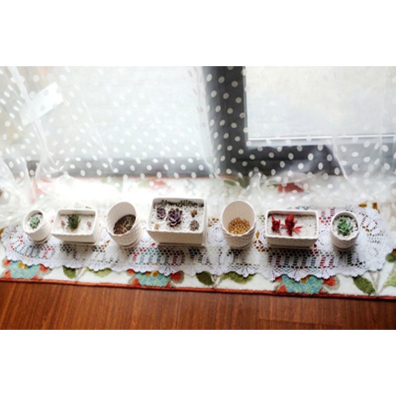 gracebuy White 12x35 Inch Rectangle HANDMADE Cotton Crochet Lace Table