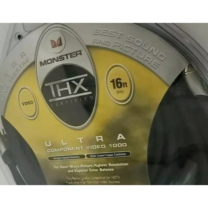 Monster THX Certified Ultra Component Video Cable 1000 16'ft/5m ULT-V1000