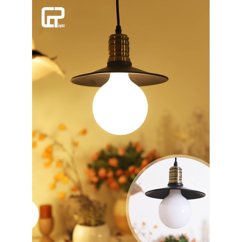 CRLight 5-inch 12W 2700K Opal Dimmable Warm White Large Globe