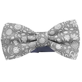 KAWAMOUSE Adjustable Pre-tied bow tie for Men (Coloring Book Kids Pattern) Elegant Cute Bowties for Dogs Cats Pets