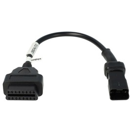 vhbw OBD2 Adapter 4 Pin to OBD2 16 Pin Compatible with Ducati Hypermotard 821, 939, 939 SP Motorcycle - 20 cm