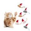 animacoser 6 Pieces Christmas Cat Toys: Interactive Toy Mouse Costume