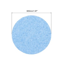 QUARKZMAN Pack of 15 Soldering Sponge 5 cm Round Blue Cleaning Pads Replacement for Cleaning Soldering Iron