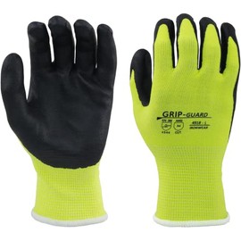 Ironwear 4918 Cut Resistant Gloves ANSI Level A4 with Grip Guard | Nitrile Palm Coating | Pair