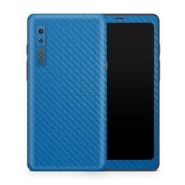 Carbon Fiber Tablet Skin Compatible with BOOX Palma 1 (2023) - Solid Blue - Premium 3M Vinyl Protective Wrap Decal Cover - Easy to Apply | Crafted in The USA by MightySkins