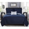 Chic Home BQS11374-AN Eliana 4 Piece Reversible Coverlet Set Embossed