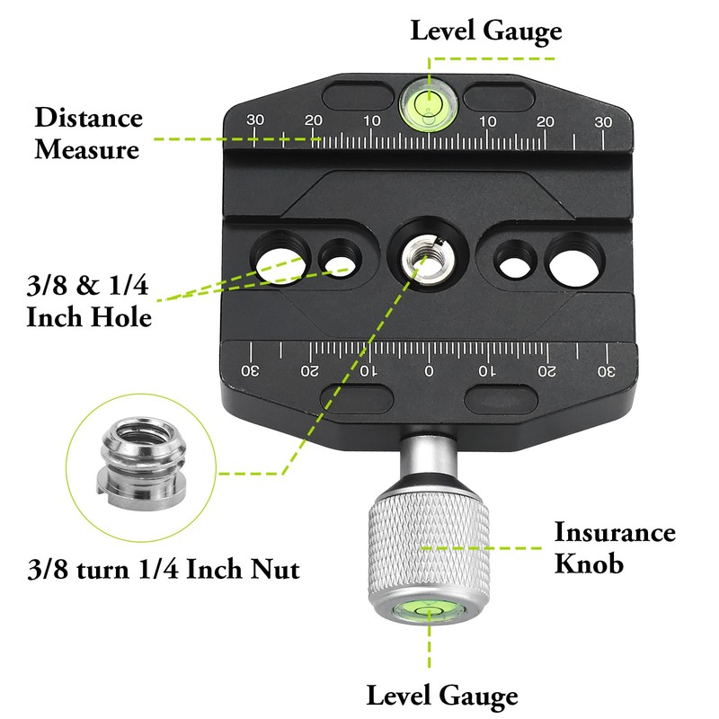 JRSHIRLEYLTD 70 mm Quick Release Clamp with Arca Swiss Clamp