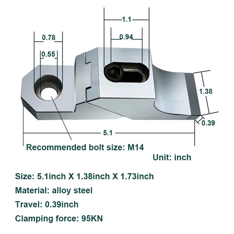 RHKING Heavy Duty Side Clamp Vise Lateral Fixation Clamping Kit