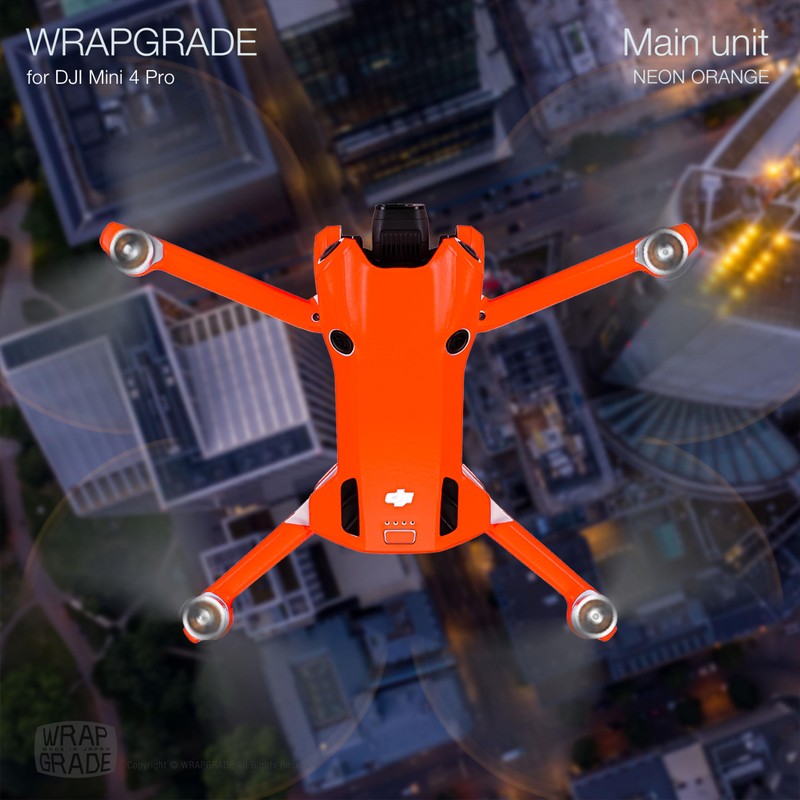 WRAPGRADE Skin Stickers Compatible with DJI Mini 4 Pro |
