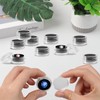 Maxqzin 16Pcs Mini Round Stone Box Black Gemstone Display Box