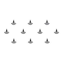 Comet Busters Black Fancy Bindis