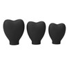 Makeup Brush Cover, Heart Shaped Brush Cover Portable 3pcs Slip