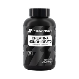 PROWINNER | 150 Cápsulas de Creatina Monohidrato 100% Pura, Suplemento Alimenticio, 2.8g de Creatina por Porción, Antes y Después del Entrenamiento, 150 Cápsulas de 900mg
