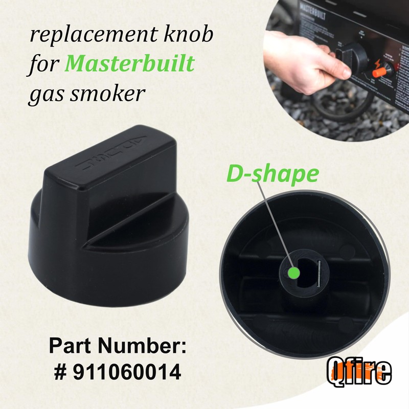Qfire 911060014 - Control Knob Compatible with Masterbuilt 20051311 gs30d