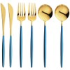 "Porto" Dessert Set 6pc (Gold Plated) PRT-5