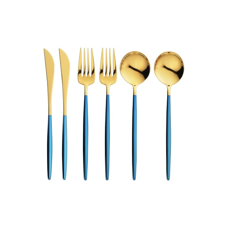 "Porto" Dessert Set 6pc (Gold Plated) PRT-5