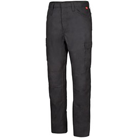 Bulwark FR Men's iQ Series Lightweight Comfort FR Pant with Insect Shield, Black, 36Wx32L